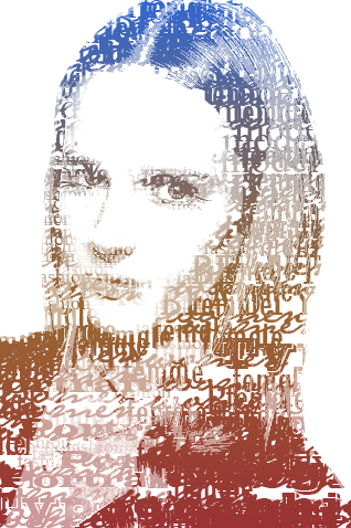 typographic portrait III