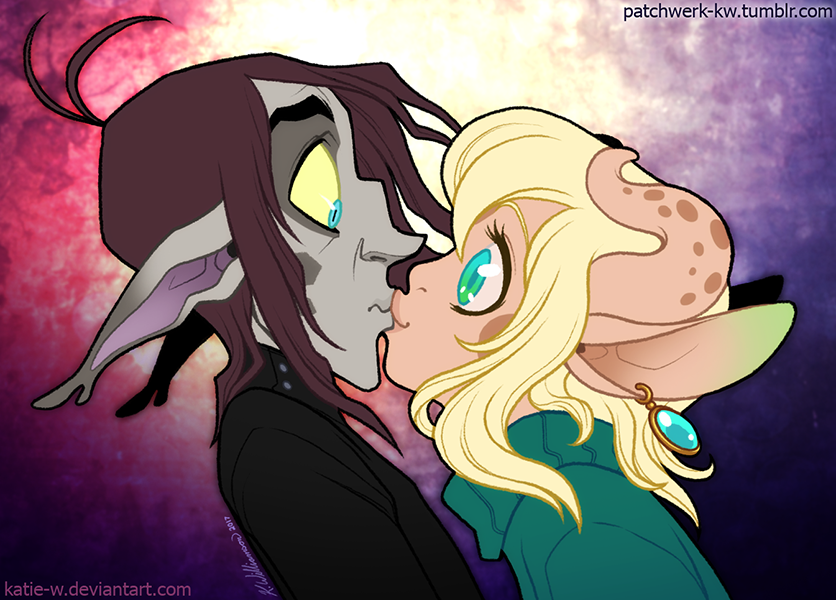 Surprise Smooch by Katie-W