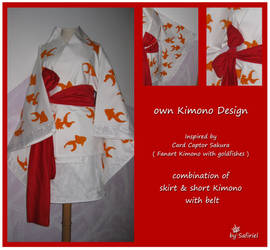 Kimono with goldfishes