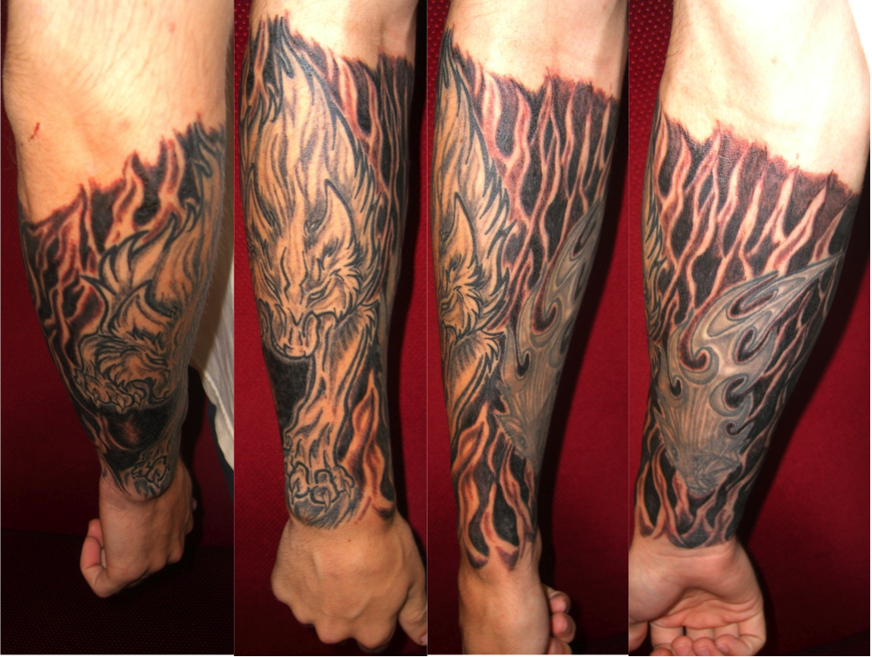 Wolf Tattoo Half Sleeve 2 By Mindfreak9 On Deviantart Wolf Tattoo Half Sleeve 2 By Mindfreak9 On Deviantart