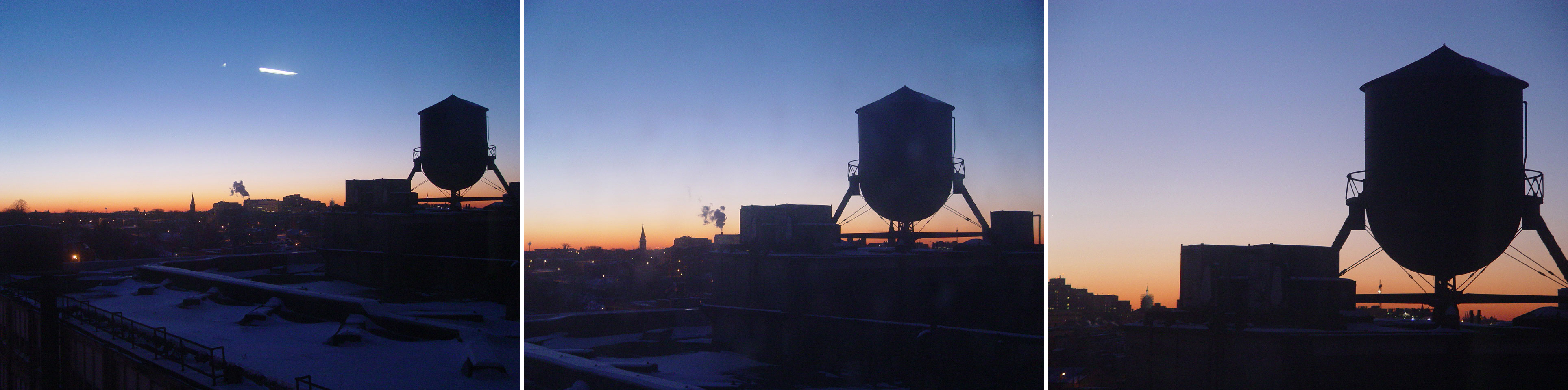 sun over watertower