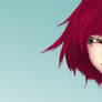 Fille au cheveux rouge
