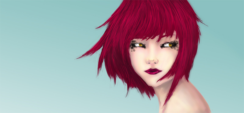 Fille Au Cheveux Rouge By Dyzae On Deviantart