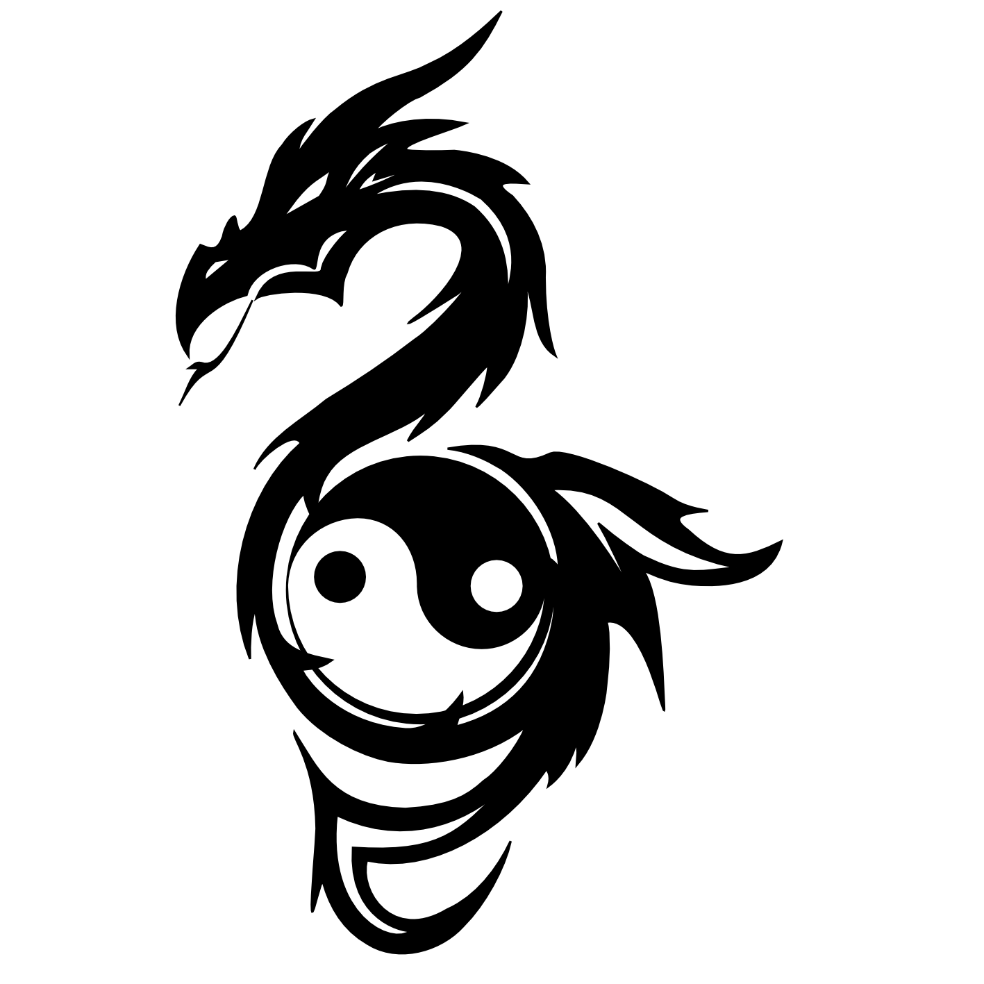 Ying Yang Dragon by KingKajuka on DeviantArt