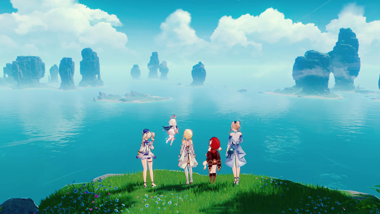 Genshin Impact Summer Island Wallpaper by n3m0sa55 on DeviantArt