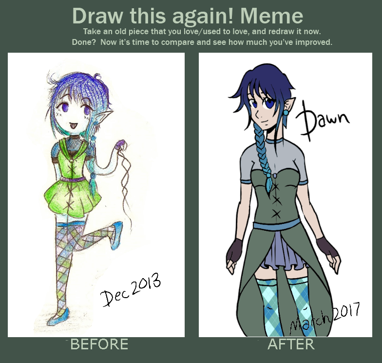 Dawn Sycrillas - Draw this Again Meme