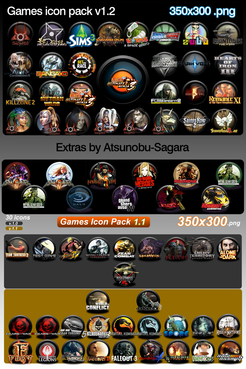 Deviantart Game Icon Games icon pack 1.2 by LUGHN4S4D on DeviantArt