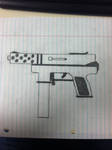 TEC-9 (Drawing) by RatRobot