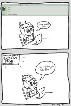 Nerds can't fight