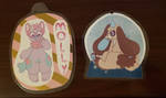Laminated Badge Examples by CapricorgiCreations
