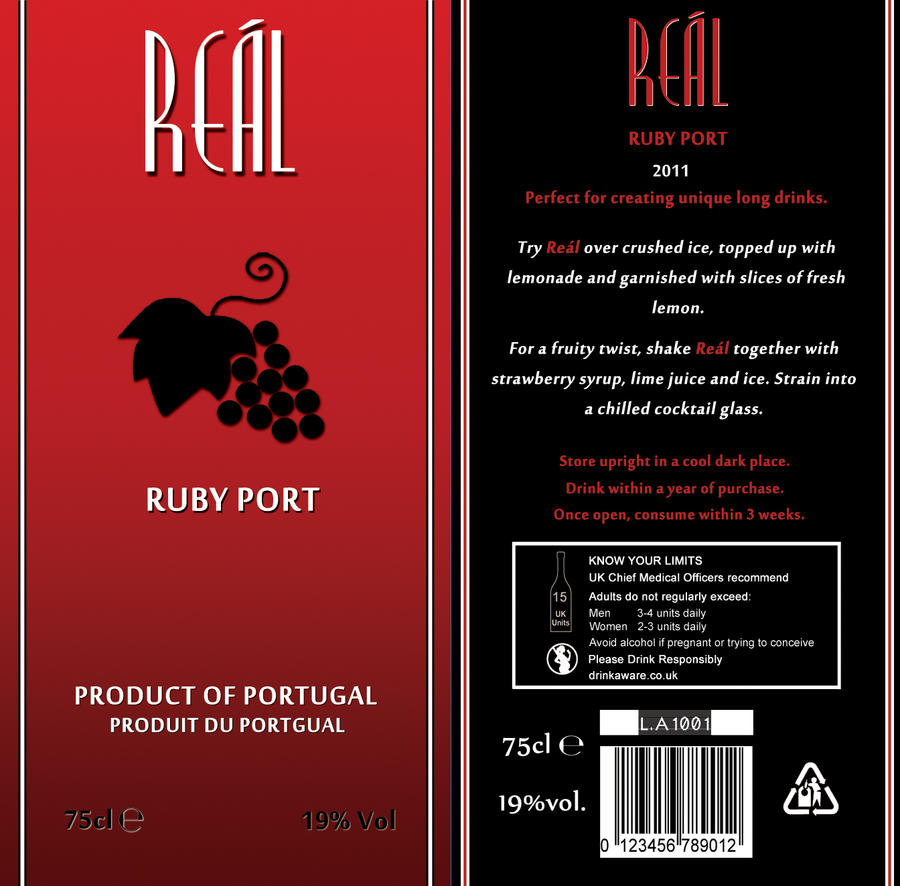 Real Ruby Port Label Design by KBooth2 on DeviantArt
