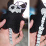 Skeleton kitty keychain