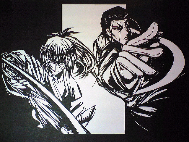 paper cutting SAMURAI X