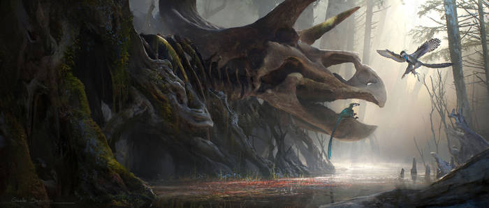 Environment design online course - Cretacean swamp