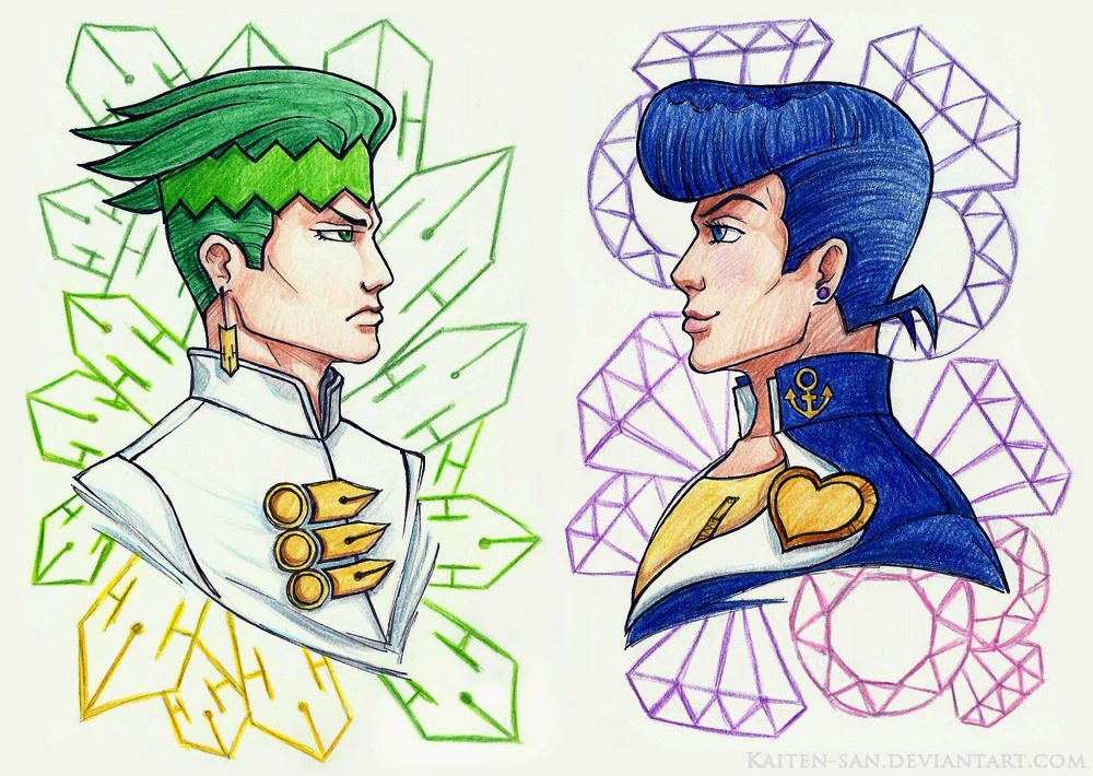 Joska X Rohan JoJo's Bizarre Adventure: Rohan and Josuke by Kaiten-san on DeviantArt