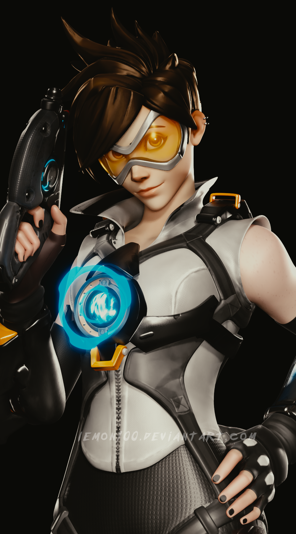 Overwatch Infographic - Lena 'Tracer' Oxton by Asainguy444 on DeviantArt