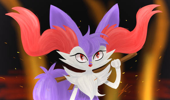 Braixen shiny pokemon