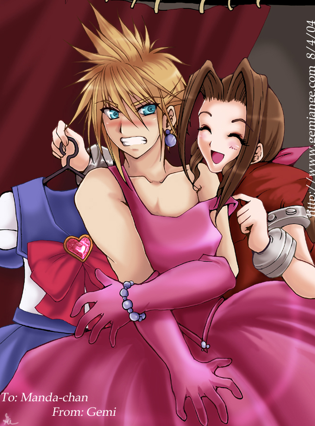 Cloud and the dress for Manda by gemiange