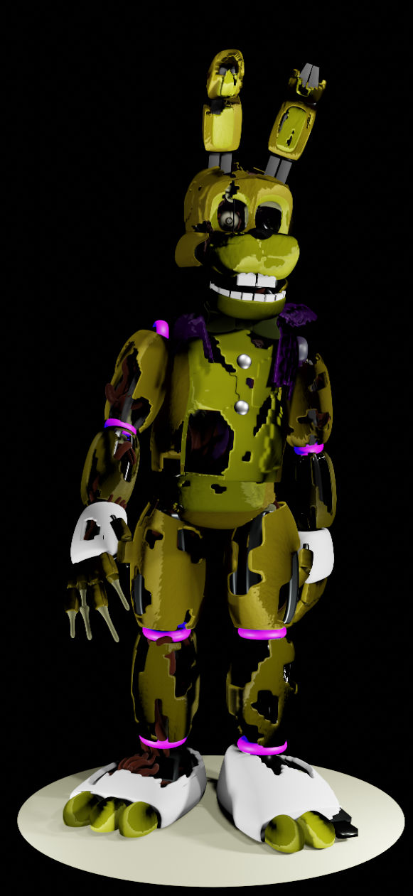 High-Trap (New Springtrap) Render by KatellaKnight on DeviantArt
