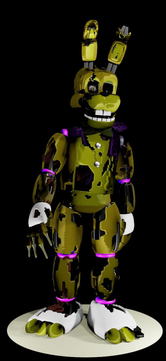High-Trap (New Springtrap) Render by KatellaKnight on DeviantArt