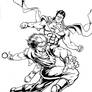 Clash of the Supermen inks