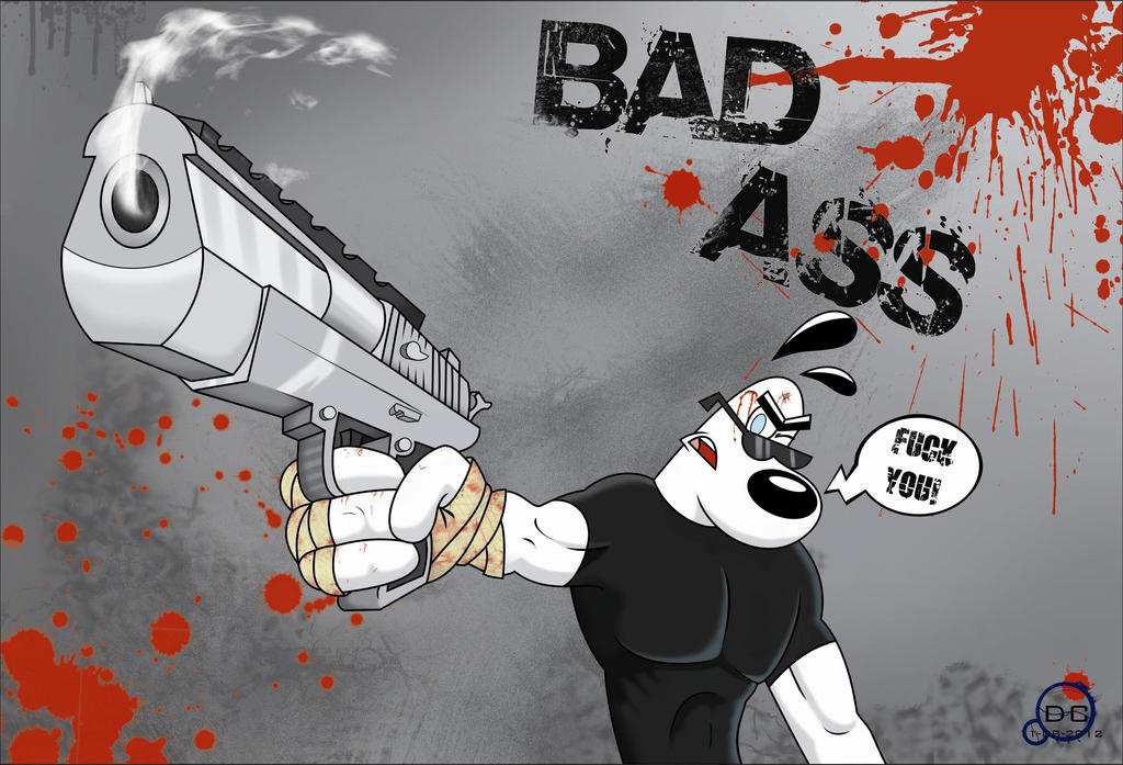 Bad Ass Full Color By Davecartoons-d5khgai by gamer996 on DeviantArt