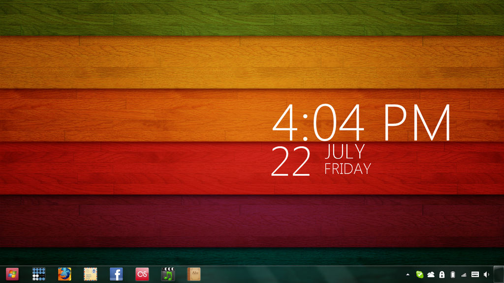 windows 7 desktop -- july 2011