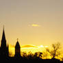 Sunset...and a church!