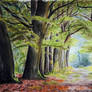 Green Archway - Watercolour pencils