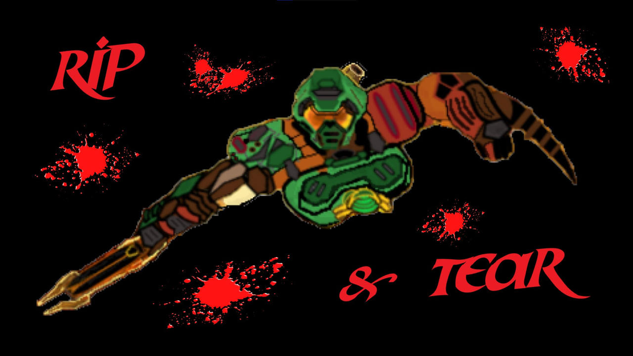 DOOM SLAYER RIP TEAR - FlaggBenjamin by KitsuneNeko29 on DeviantArt