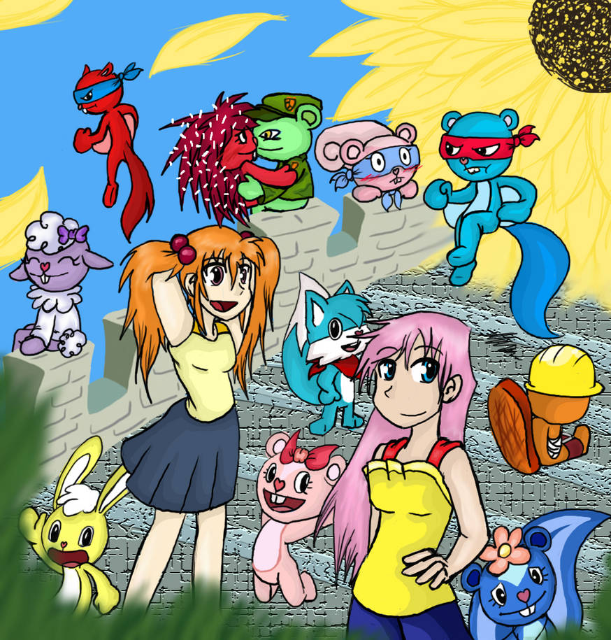 Htf Wall Request: On the great wall HTF by Doodlz18 on DeviantArt