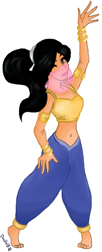 Request: Jasmine of gold and blue