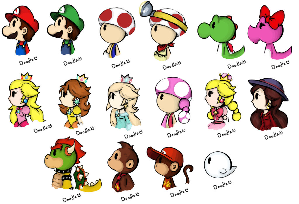 Mini Mario Crew by Doodlz18 on DeviantArt