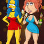 Marge Simpson and Lois Griffin