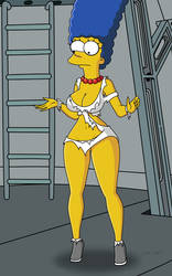 Marge Simpson torn clothes