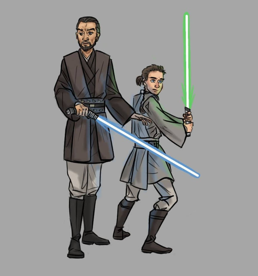 Padawan Master Master Dooku and Padawan Qui-Gon Jinn by Rolfwolf on DeviantArt