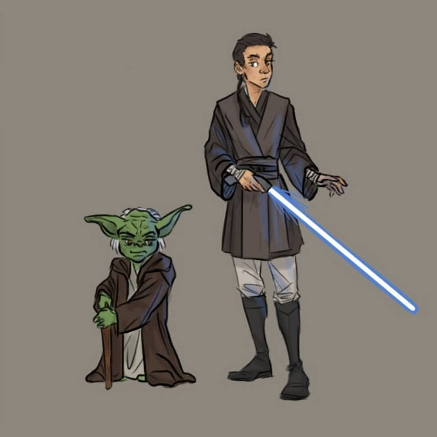 Padawan Master Master Yoda and Padawan Dooku by Rolfwolf on DeviantArt