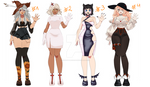 [OPEN] One Piece Fullbody Adopts (4/4) by sherryyblossom