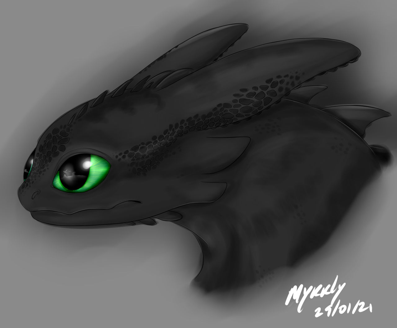 Toothless Sketch by Myristirias on DeviantArt