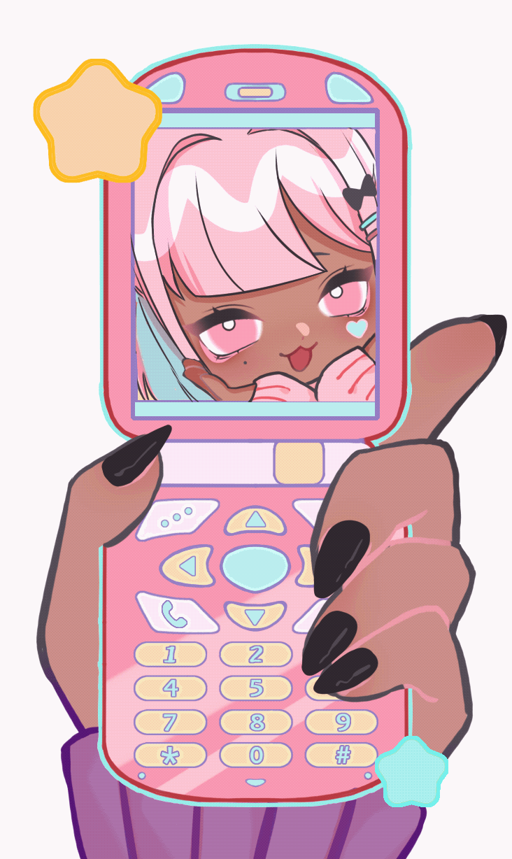Phone Base Deviantart PHONE YCH COMMISSION by crxztal on DeviantArt