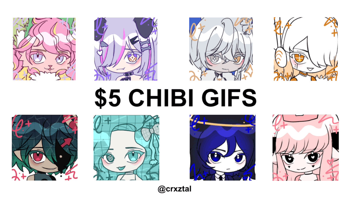 $5 CHIBI GIF COMMISSION by crxztal on DeviantArt