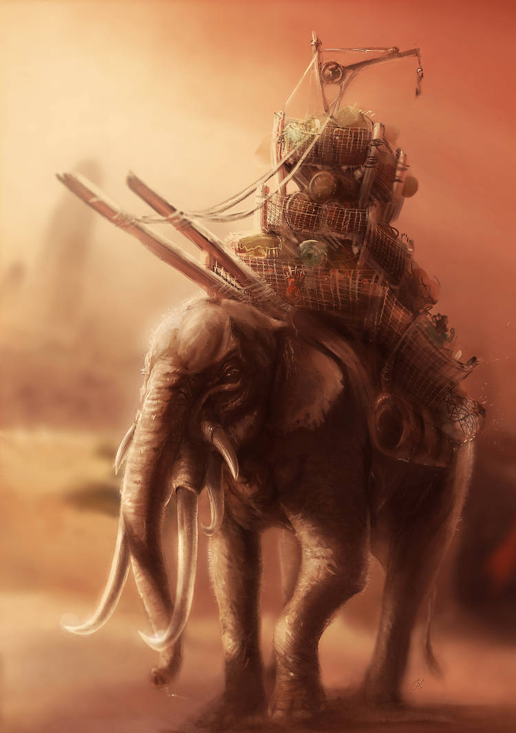 Trading Oliphaunt LOTR by DireImpulse on DeviantArt