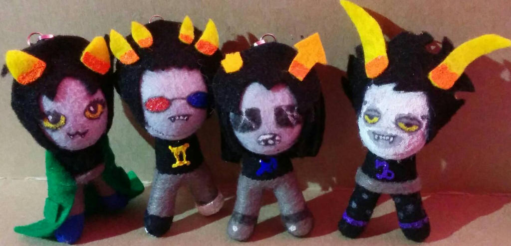 Homestuck keychains by TashaAkaTachi on DeviantArt