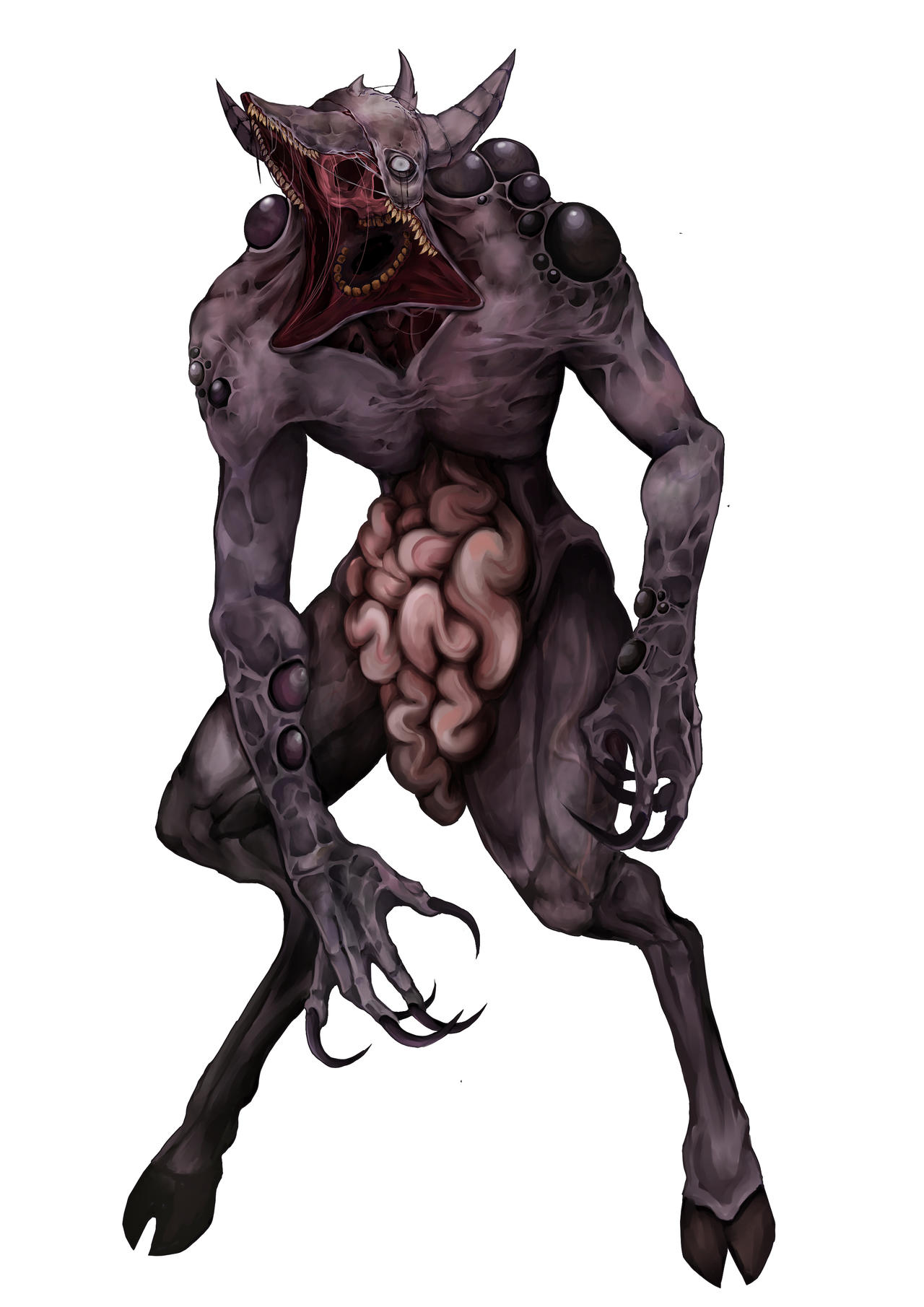 Grotesque Creatue Grotesque Horror Creature_Custom Concept Design by linhlinh280505 on ...
