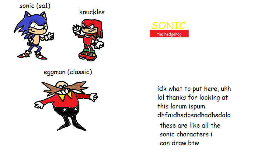 ms paint sonic drawings by Ivansnow0 on DeviantArt