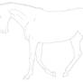 Walking Horse Lineart