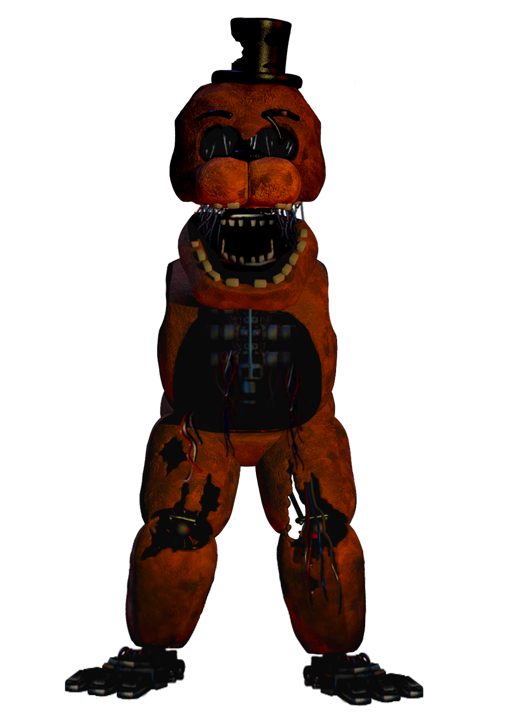 Withered Freddy - FNAF Plus (FanArt) by SebastianEnriqueArt on Newgrounds