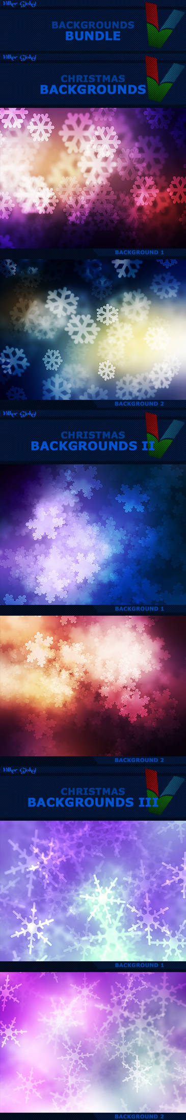 Christmas Backgrounds - Bundle