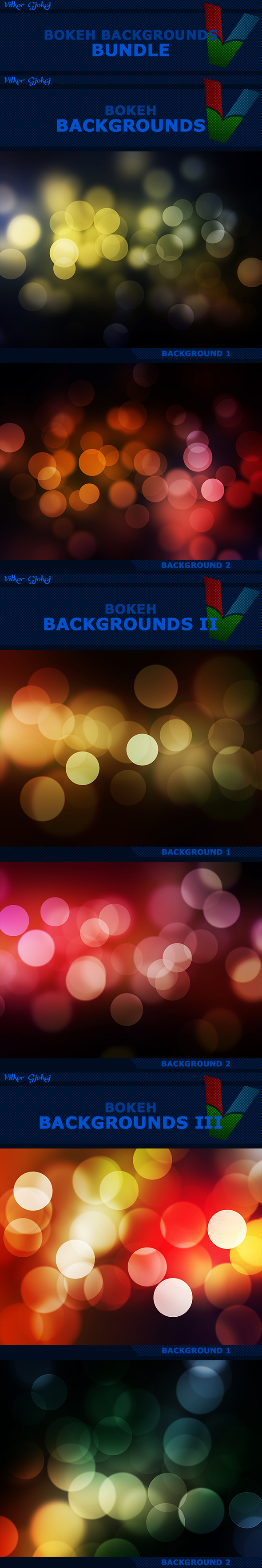 Bokeh Backgrounds BUNDLE