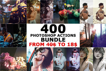 400 Modern Photoshop Actions bundle